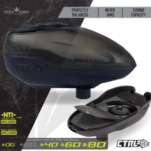 Bunkerkings CTRL2 Paintball Hopper (Crystal Smoke Black) - Img 5