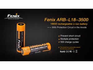 Fenix ARB-L18 rechargeable battery (18650 3500 mAh 3.6V) - Img 6