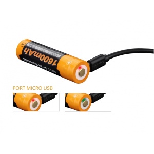 Fenix USB Battery ARB-L14U - 14500 1600 mAh 1.5V - Img 3