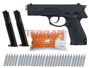 G.I. Sportz Menace Cal.50 Paintball Pistol incl. 2 Additional Magazines, 250 Paintballs cal.50 & 30x CO2 capsules