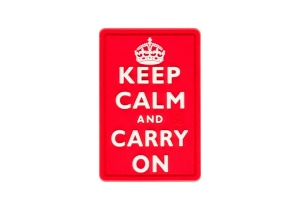 JTG Keep Calm Rubber Patch