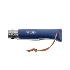 Opinel Colorama 08 inox grab blue knife with case - Img 4