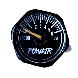Powair HPA Regulator Pressure Gauge (single, spare part)