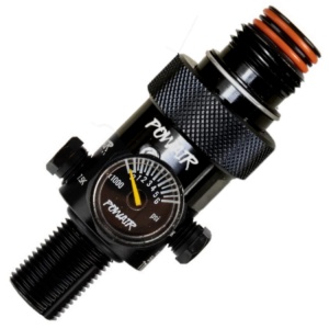 Powair MaxReg Regulator w/ 360 Degree ASA & On/Off Valve 300 Bar / 4500 PSI)