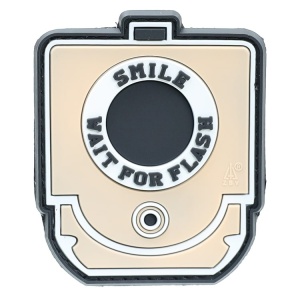 PVC Velcro patch: Wait for flash - olive OR tan - Img 2