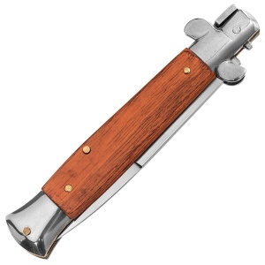 Sayre Mafia Stiletto Spring Knife [Wood] - Img 6
