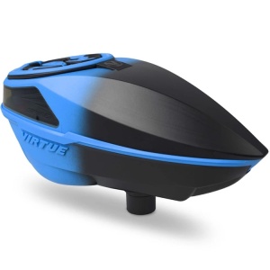 Virtue Spire V Paintball Hopper Loader (Cyan Black Fade) - Img 3