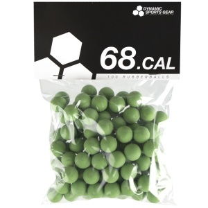 DSG Rubberballs cal .68 (100 pieces) [3.6g] - GREEN