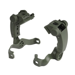 Earmor - Adapter for M32 Plus Headphones at ARC Rail - Polymer - Foliage Green [M16A-FG]
