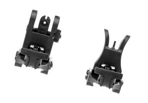 FMA Flip Up Polimer Sights: Front + Rear – black - Img 4