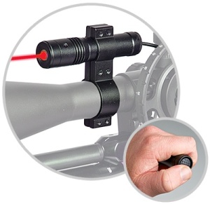 Hawke Red Laser Sight for 22mm Weaver rail W/ Mount & Remote - Img 3