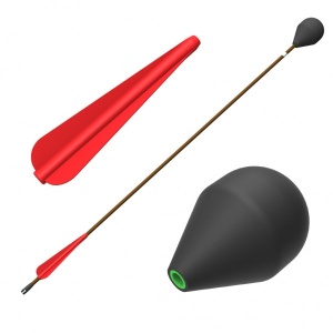 LARP round-head arrow - brownk shaft 76 cm [Set of 32] - Img 8