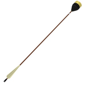 LD LARP Flat-Head arrow - brown shaft 76 cm [Set of 32] - Img 10