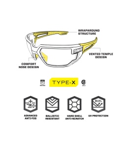 Mechanix Tactical Glasses Type-X Amber Lens - Img 11