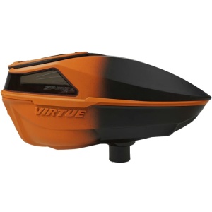 Virtue Spire V Paintball Hopper Loader (Orange Black Fade)