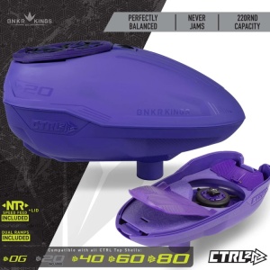 Bunkerkings CTRL2 Paintball Hopper (Dark Purple) - Img 5