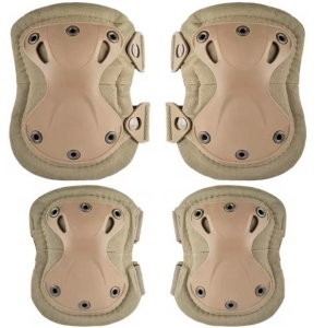 DELTA SIX Tactical Knee & Elbow Pads - Set of 4 (Desert / Tan) - Img 1