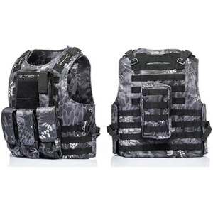 DELTA SIX Tactical Molle Vest with Pockets (Kryptec Urban Camo) - Img 3