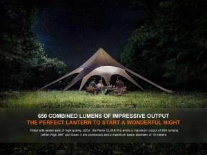 Fenix CL26R Pro LED lanterna Camping - Grey Camo - Img 3