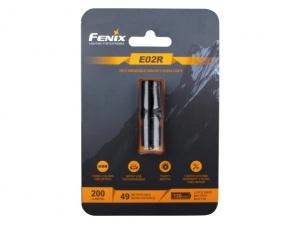 Fenix E02R LED keychain flashlight - black [lanterna Breloc chei] - Img 6