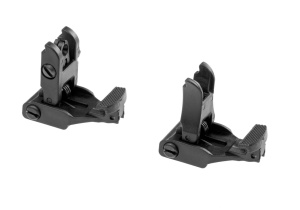 FMA Flip Up Polimer Sights: Front + Rear – black