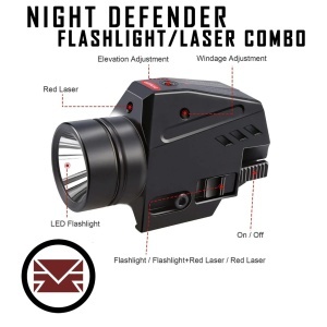 MCS NIGHT DEFENDER – TACTICAL FLASHLIGHT + LASER