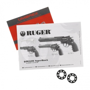 Ruger Superhawk 8in Airsoft Revolver - Black [6mm] - Img 11
