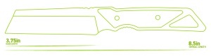 Schrade Outback Cleaver Fixed Knife - Img 7