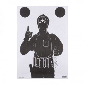 10x Tinta Hartie / Paper Target Bomber Shahid - 630x440mm