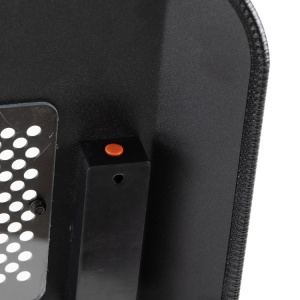 DELTA SIX V2 Aluminum Protection Shield Pro with Flashlight - protective shield for paintball & airsoft (black) - Img 2