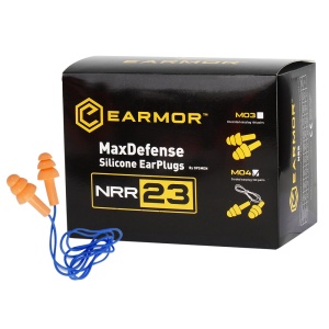 Earmor M04 - MaxDefense Silicone EarPlugs (Pack of 100)