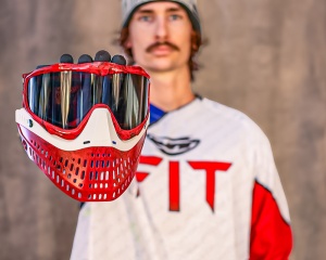 JT Spectra Proflex Paintball Thermal Goggle Limited Edition (Marble Red/White) - Img 2