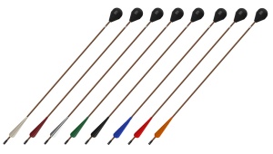 LARP round-head arrow - brownk shaft 76 cm [Set of 32] - Img 2