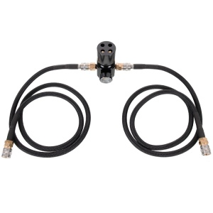 PowAir V1 DUAL Airsoft HPA Regulator with hose system (0-230 PSI) with 2 hoses - Img 1