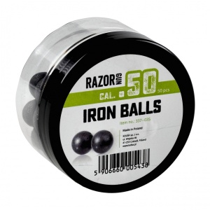 RazorGun Rubberballs With Iron Fillings .50 - 50buc [~2.6g] - Img 1