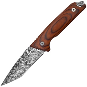 Takumitak Bloodstrike Fixed Blade Knife - Damascus [Wood]