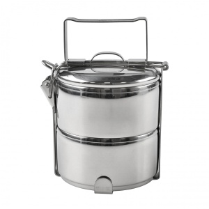 Zebra Thailand 10 cm x 2 Stainless Steel pots / casseroles