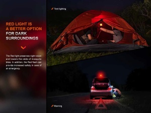 Fenix CL26R Pro LED lanterna Camping - Grey Camo - Img 5