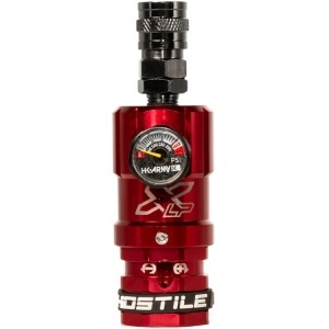 HK Army Hostile XLP Airsoft Regulator - Top Port Quick-Disconnect (red)
