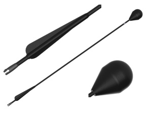 LARP round-head arrow - black shaft 76 cm [Set of 32] - Img 10