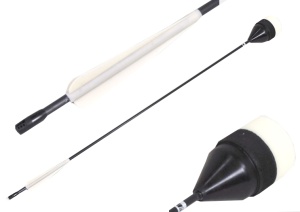 LD LARP Flat-Head arrow - black shaft 76 cm [Set of 32] - Img 10