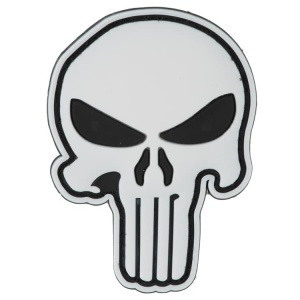 PVC Velcro Patch: Punisher - Skull