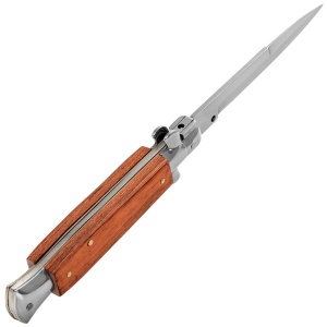 Sayre Mafia Stiletto Spring Knife [Wood] - Img 4