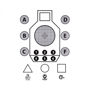 Tinta Hartie / Paper Target Aim Small Shooting - 700x500mm - Img 1