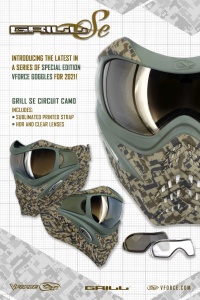 VForce Grill Goggle - SE Circuit Camo Earth with Quicksilver Lens - Img 5