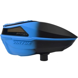Virtue Spire V Paintball Hopper Loader (Cyan Black Fade)
