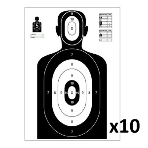 10x Tinta Hartie / Paper Target "Silhouette" 980x590 mm