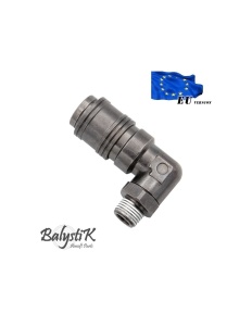 BalystiK rotating elbow coupler with 1/8 NPT male thread - EU