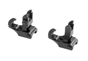 FMA Flip Up Polimer Sights: Front + Rear – black - Img 2