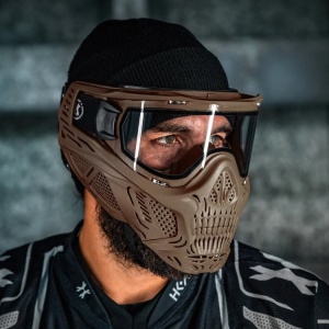 HK Army HSTL Skull Goggle / Paintball Mask (Tan) - Img 4